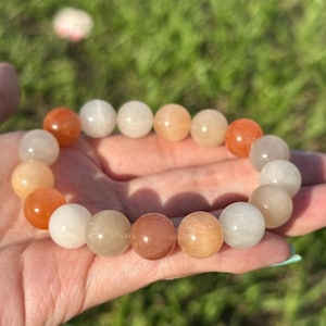 natural high grade Rutilated Quartz rabbit hair quartz beaded bracelet 12mm