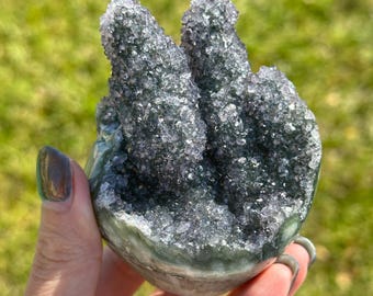 Rare natural forest amethyst geode