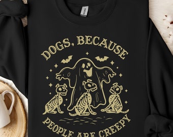 Divertente maglietta di Halloween con cane fantasma, regalo spaventoso per la mamma di un cane