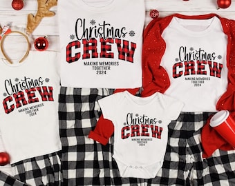 Christmas Crew Shirt Matching Family Holiday Memory Tees