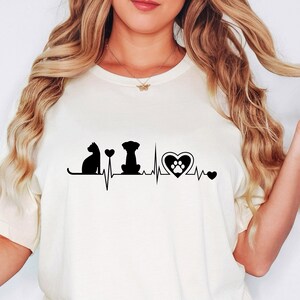 Animal Heartbeat Shirt, Funny Animal Shirt, Pet Lover Shirt, Animal T-Shirts, Furbabies Shirt, Animal Tee, Animal Lover Gifts, Animal Gift