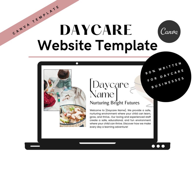 Daycare Website Template Daycare Forms Canva Template Etsy Daycare Website Template Daycare Forms Canva Template Etsy