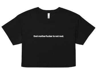not real | crop top
