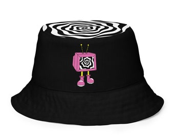 static | reversible bucket hat