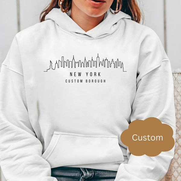 Brooklyn, Brooklyn Shirt, Staten Island, Simple New York City Skyline, Fun NY Hoodie, New York Hoodie, Manhattan Tee, NYC Sweatshirt