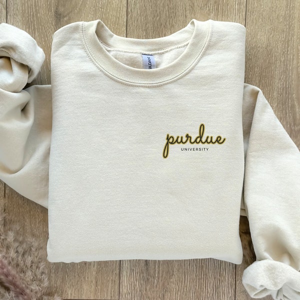 Purdue Sweatshirt, purdue gift, Purdue college student, Womens purdue Crewneck, Purdue University gift for her