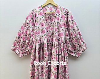 Pink Tiered Dress,cotton Dress,gifts for Her,summer Dress,boho Dress,resort  Wear - Etsy