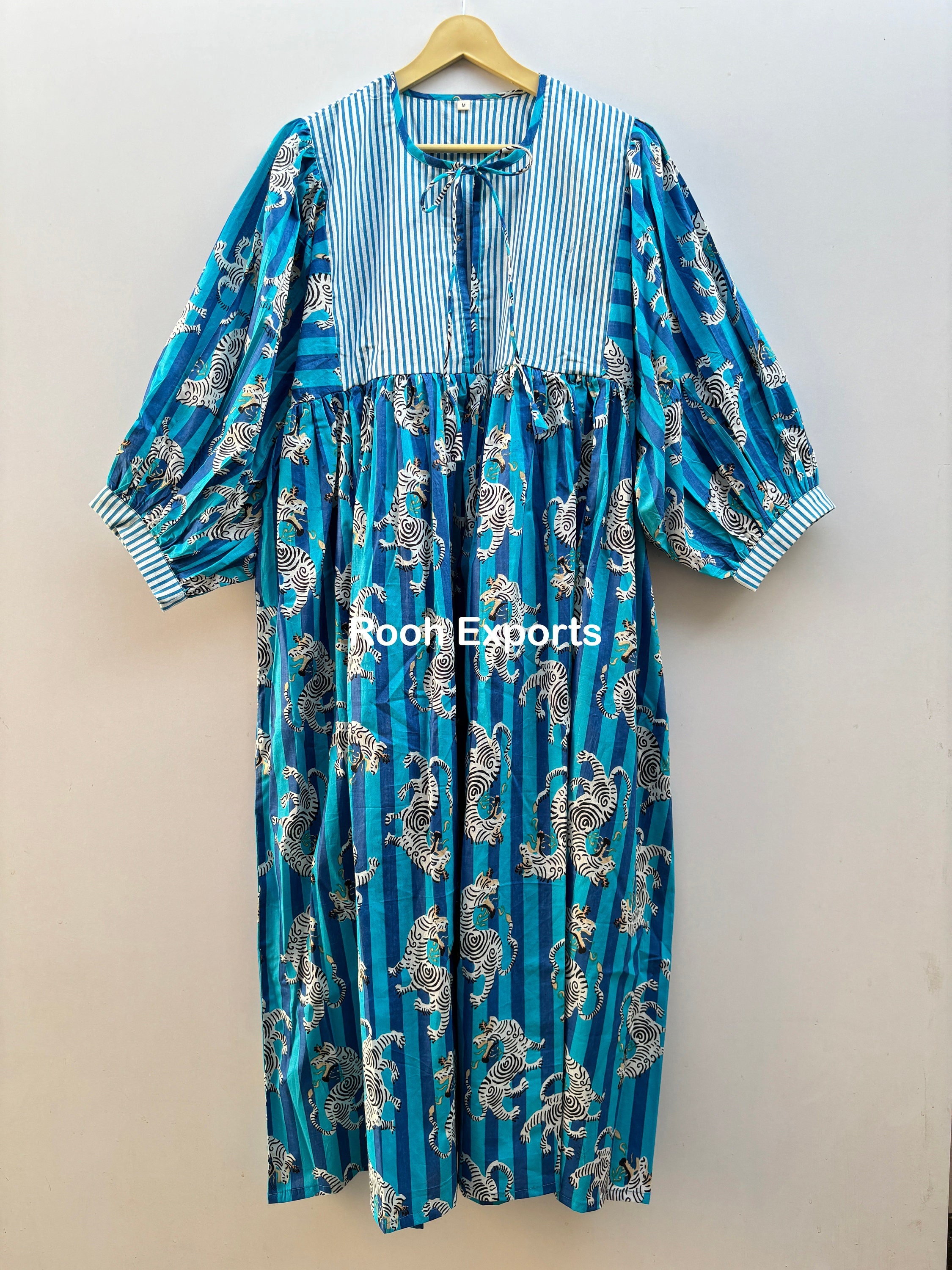 Blue zebra dress deals