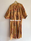 Floral Hand Block Print Kyra Midi Dress | Bohemian Cotton Dress | Dresses for Women | String Closer Dress product logo