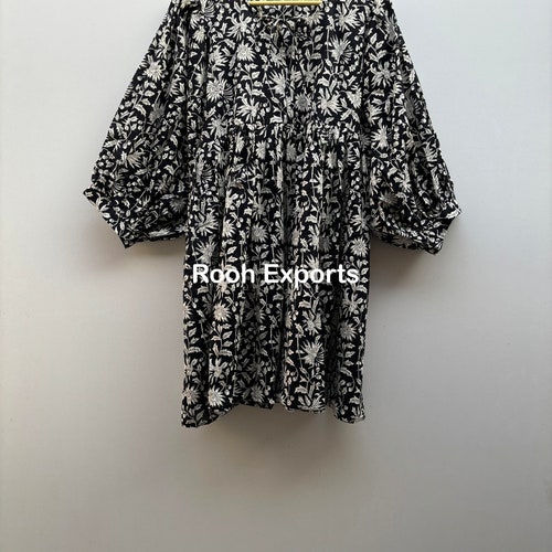 Black Kyra Cotton Summer Dress, Lightweight Spring Dress, Beach Dress, Midi Dress, Mini Dress, Deep Neck With String Closer