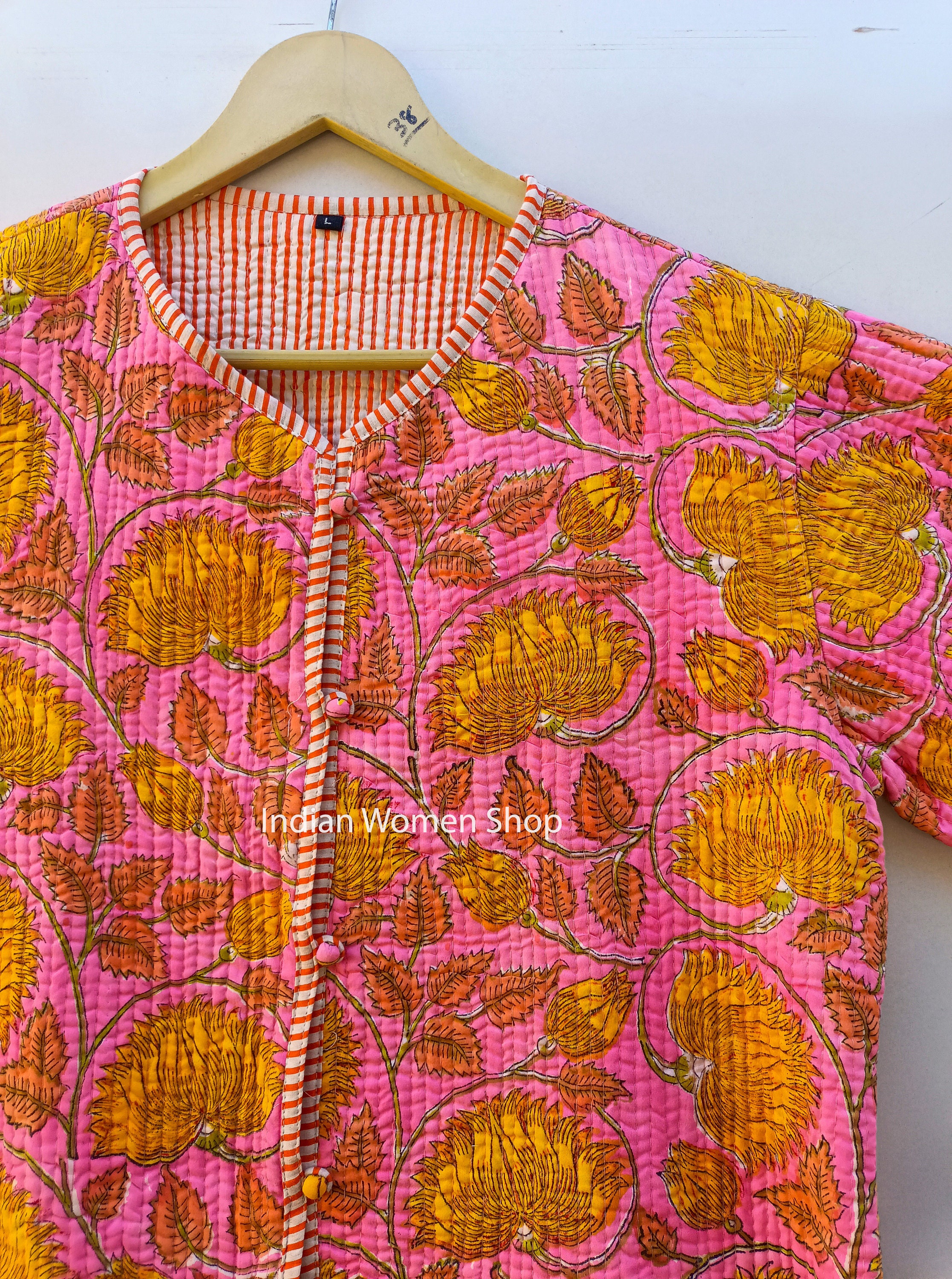 Women's Colorblocked Quilted Jacket,Navy/Pink main image 0