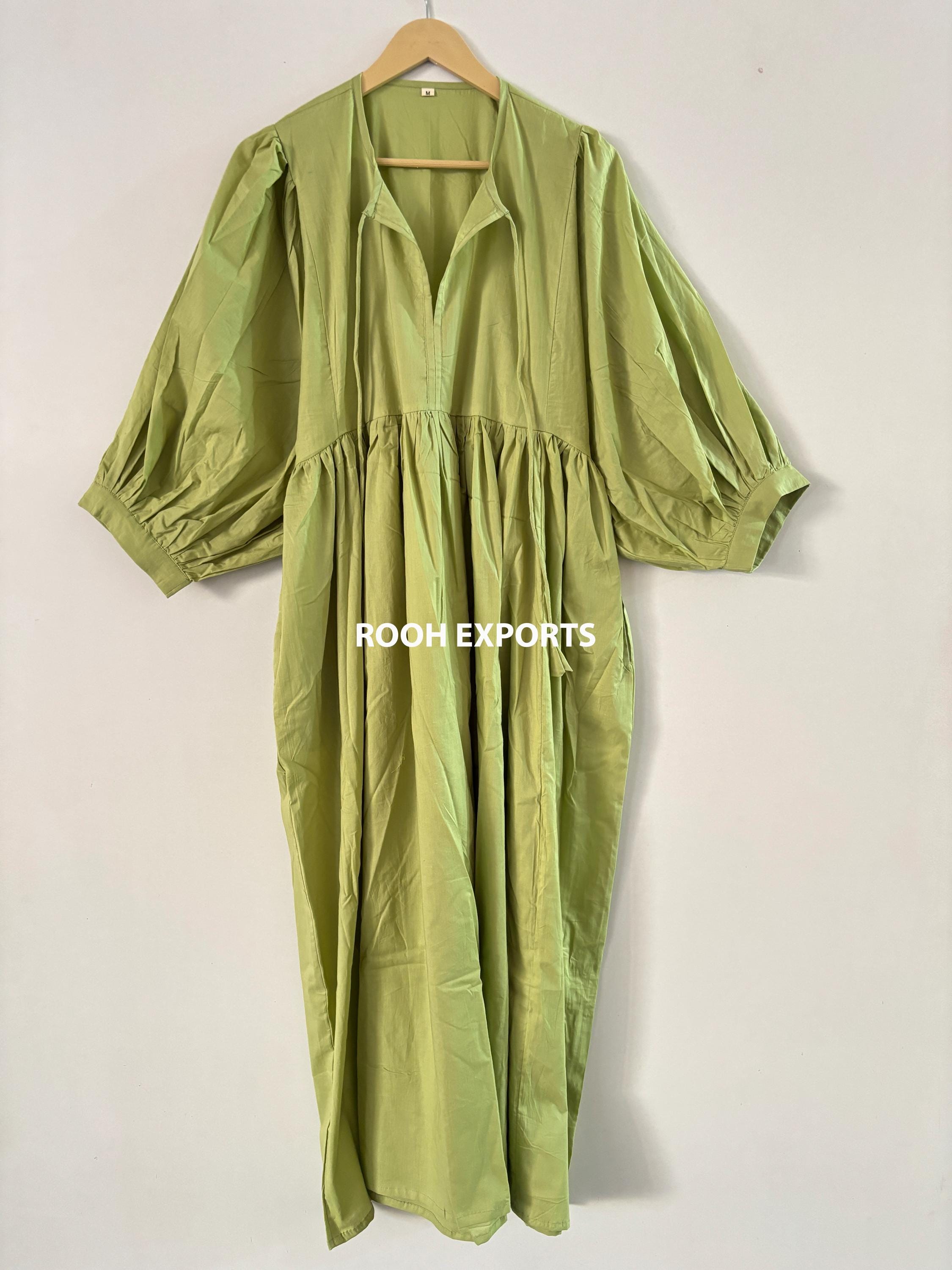kyra midi dress olive Solid Olive Green Kyra Midi Dress | Bohemian Cotton Dress | Dresses for Women | String Closer Dress