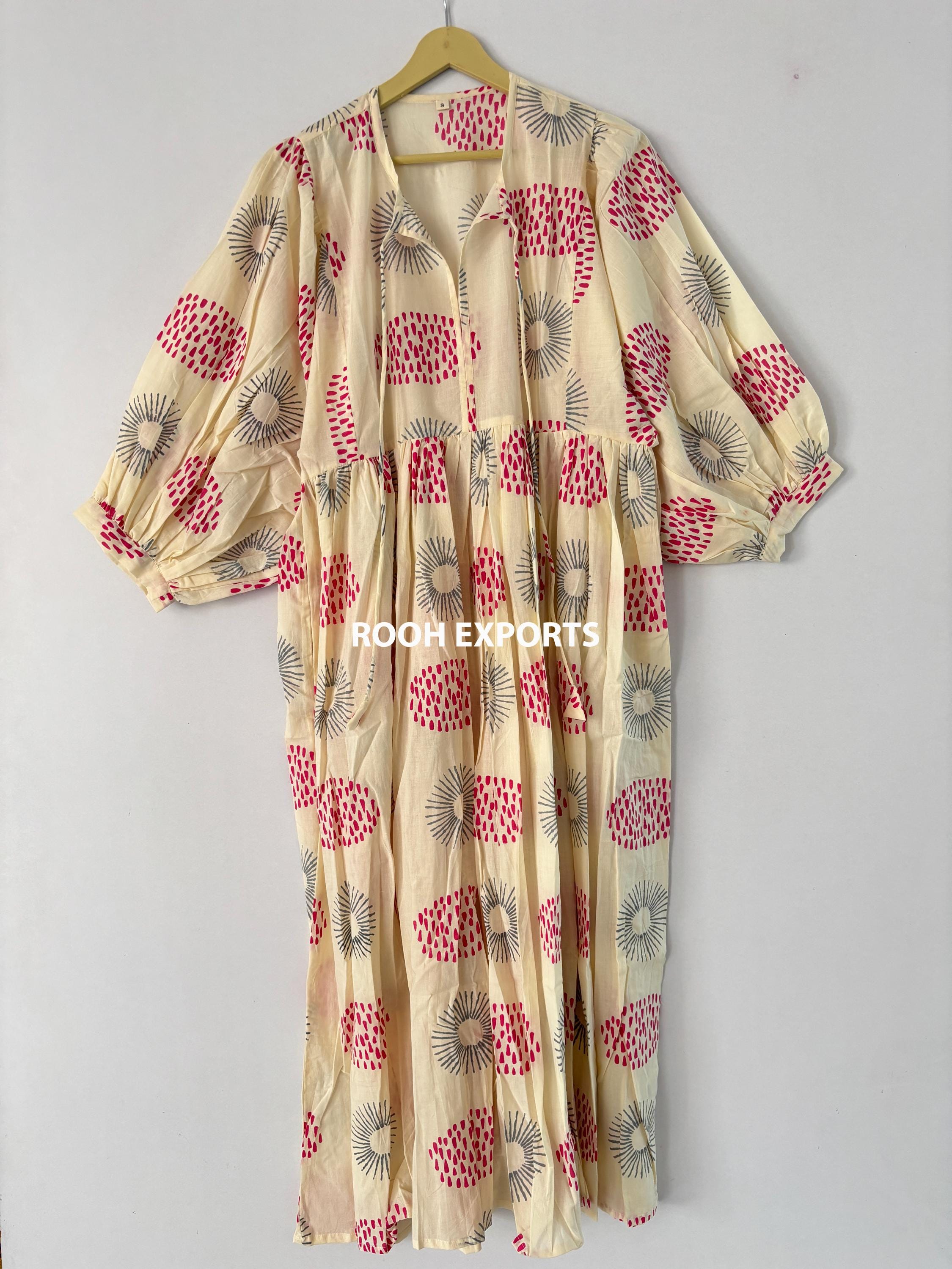 white christmas dresses Tulip Print French Blue Fiore Maxi Dress main image 0