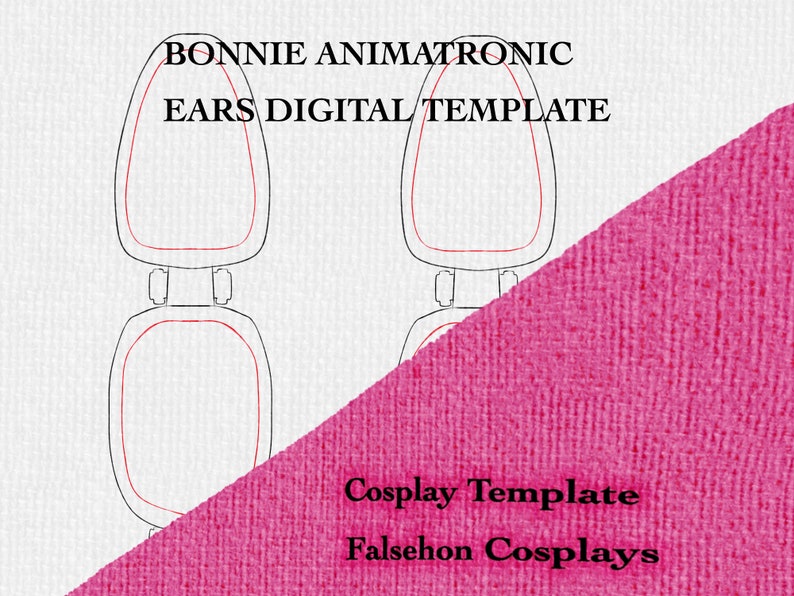 Bonnie Fnaf Ears Digital Template Etsy Bonnie Fnaf Ears Digital Template Etsy