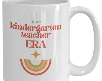 Kindergarten Teacher Gift Idea for Him or Her, Funny Gift for Kindergarten Teacher, Kindergarten Teacher Mug Coffee Cup