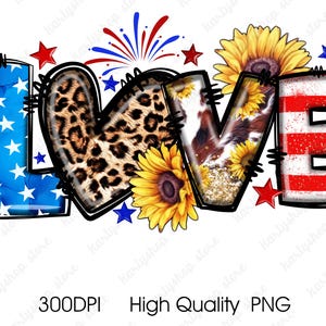 Love America png, 4. Juli, Sublimation Design Download, 4th of Juli png, Unabhängigkeitstag png, USA Flagge png