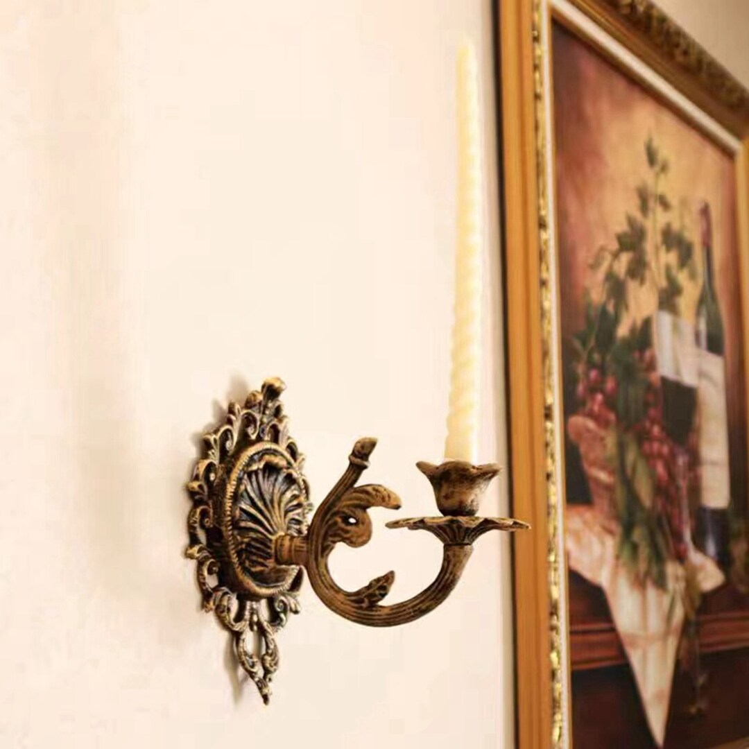 Vintage Wall Candle Holder Vintage Wall Sconces Handmade Etsy