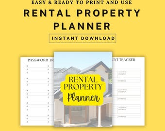 Rental Property Planner | 26 Pages | Real Estate Agent & Property Manager Toolkit