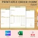 Customizable Order Form Template: Ideal for Business in Any Industry ...