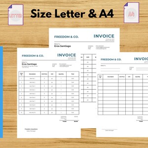Business Invoice, Invoice Template, Custom Invoice Form, Printable ...