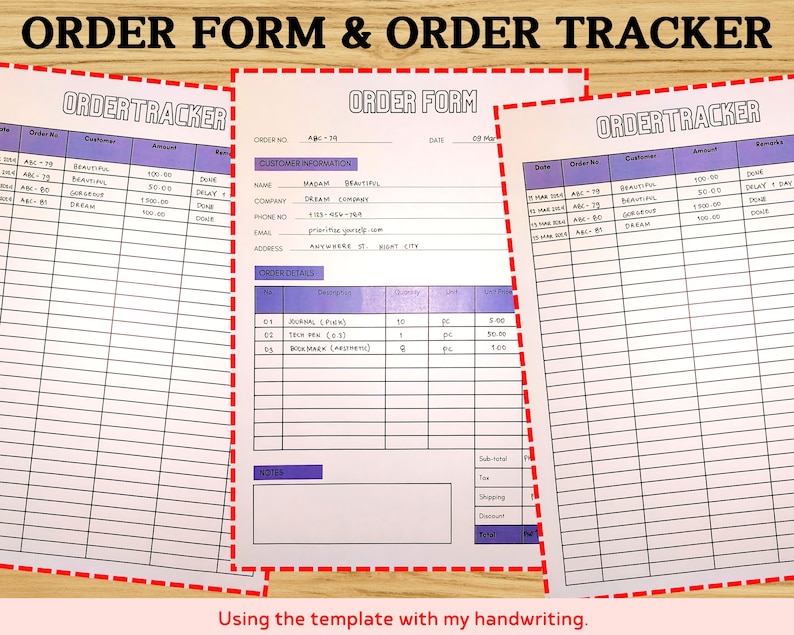 Editable Order Form Template: Picture Day Uniform Order Form Order Editable Order Form Template: Picture Day Uniform Order Form Order