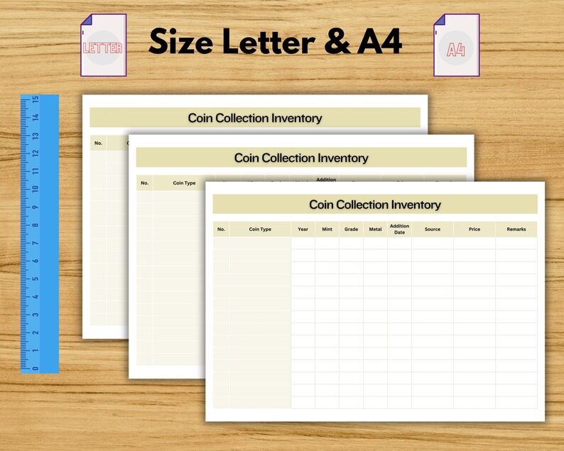 Inventory Ruler Coin Log Record Tracker - Manage Your Inventory, Track Your Initiatives ...