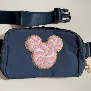 Peppermint swirl Mickey Crossbody