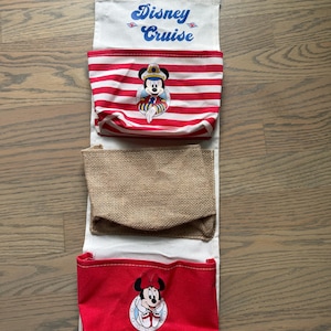 Disney Cruise 3 Pocket Fish Extender **Magnetic hanger included** Pick your favorite TWO characters. Please read description**