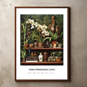 Henri Rousseau Print, Rousseau Poster, Tropisches Dekor, Botanischer Druck, Dschungel Druck, Kaktus Poster, Dschungel Kunst Poster, Vintage Wandkunst