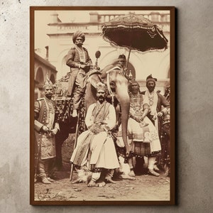 Foto coloniale, arte della parete della giungla, cartolina d'epoca, stile coloniale britannico, arredamento tropicale botanico, Commonwealth dell'Impero britannico, antico