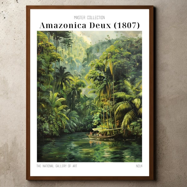 Tropical Decor, Jungle Print, Botanical Wall Art, Botanical Print, Nature Poster, Ernst Haeckel, Tropical Jungle Landscape, Henri Rousseau