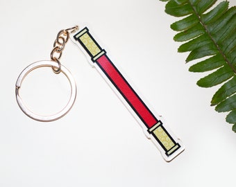 Sun Wukong's Staff Acrylic Keychain for Clothing | the Monkey's King's Stick | Ruyi Jingu Bang Rod Journey to the West Gift for Men & Women