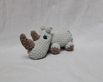Crochet rhino