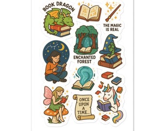 Fantasy Reader Stickerbogen
