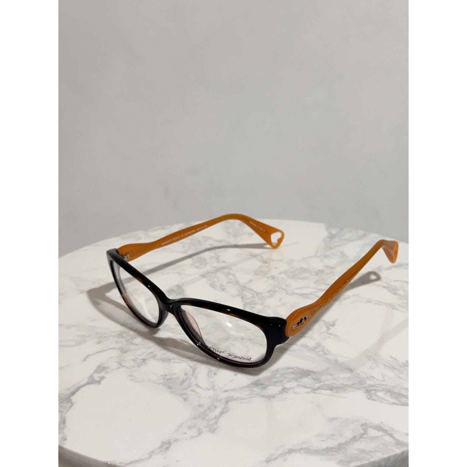 Betsey Johnson Nefertiti BJ0131 Eyeglass Frames Espresso Orange Betsey Johnson Sunglasses - Etsy Ireland main image 4