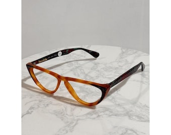 Montatura per occhiali da vista Brendel 4011 F359 Cat Eye 56-14-140 W. Germany Tartaruga