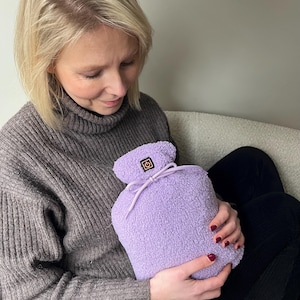 Warmpi® Buddy - Elektrische Kruik - Draadloos - Warm aan 2 kanten - Infrarood tot 65 graden  - Zachte  Teddy stof - 3 standen - 30x20