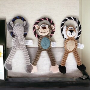 Monkey dog toy squeak hotsell