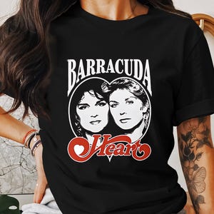 BARRACUDA Heart Band T-Shirt, Band Heart T-Shirt, Circa T-Shirt, 70s Clothing, Heart Band Shirt, Band Music T-Shirt, Gift For Men And Women