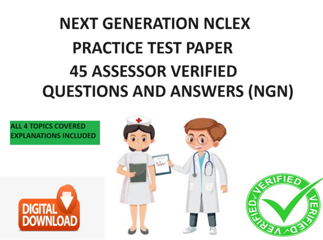 Next Generation NCLEX NGN Practice Questions Answers & Etsy