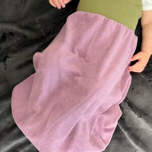 Frottee Schlafsack oder Strampelsack, hoher Baumwollanteil, Kinderkleidung für den Herbst Winter, geschlossen, lila, wild violet