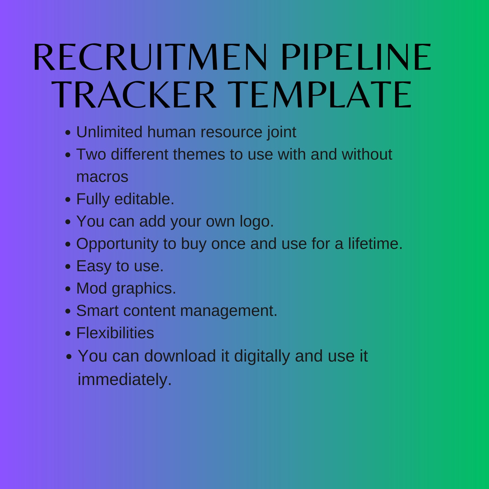 Human Resource Database Template, HR Database Template, HR Database ...
