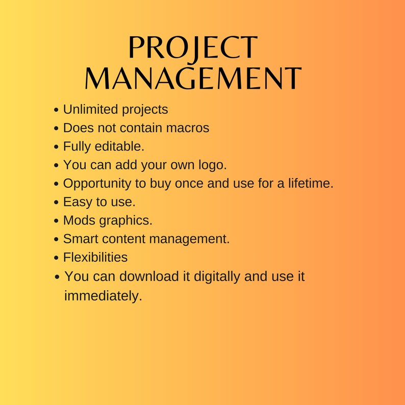 Project Management Template, Excel Project Dashboar. Project Template ...