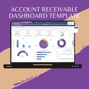 Modèle de tableau de bord des comptes clients : gestion des flux de trésorerie Excel image 3