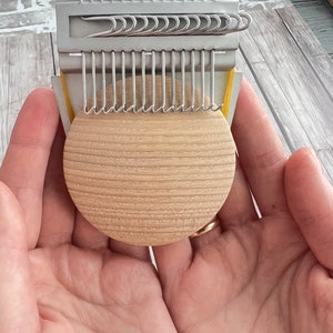 Darning loom, 14 hook speedweve, Weaving tools, Craft Kits, Small loom, Loom darning tool, Speedweve darning, Weaving supplies, Hand Loom