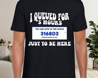 Oasis Reunion Tour T-Shirt: Queued 5 Hours Design