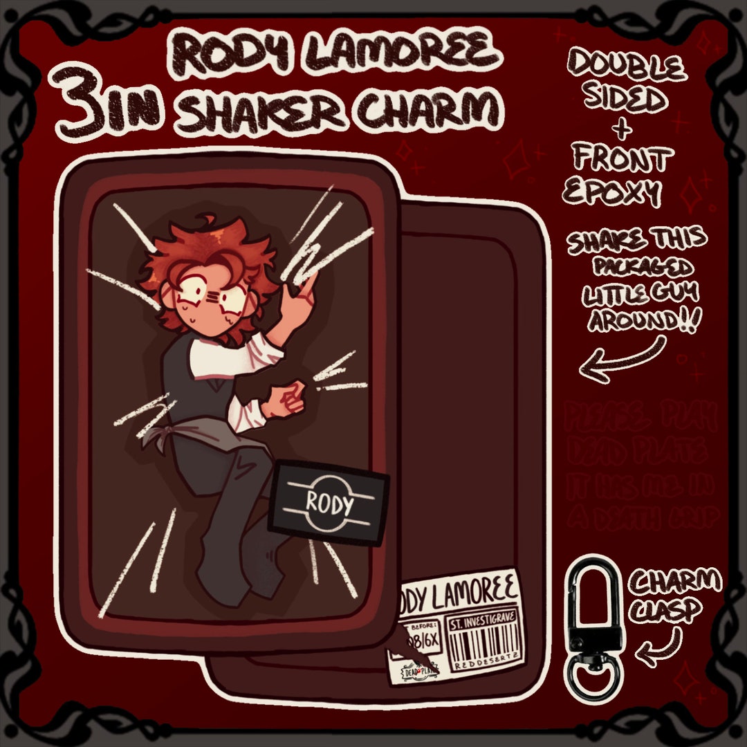 Dead plate horror rpg maker rody lamoree 3in shaker charm etsy