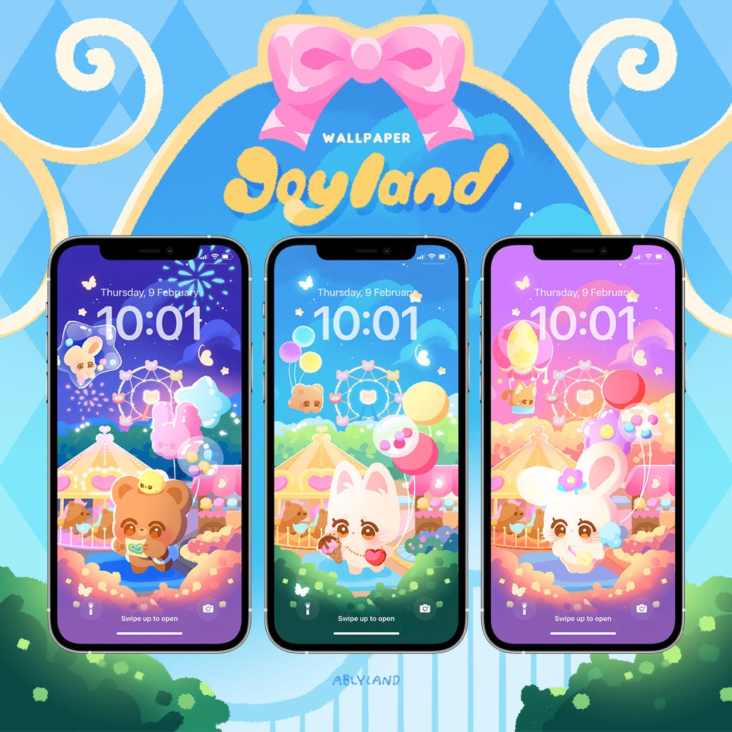 Joyland | Phone Wallpaper Set | for Ios / Android | Amusement Park - Etsy