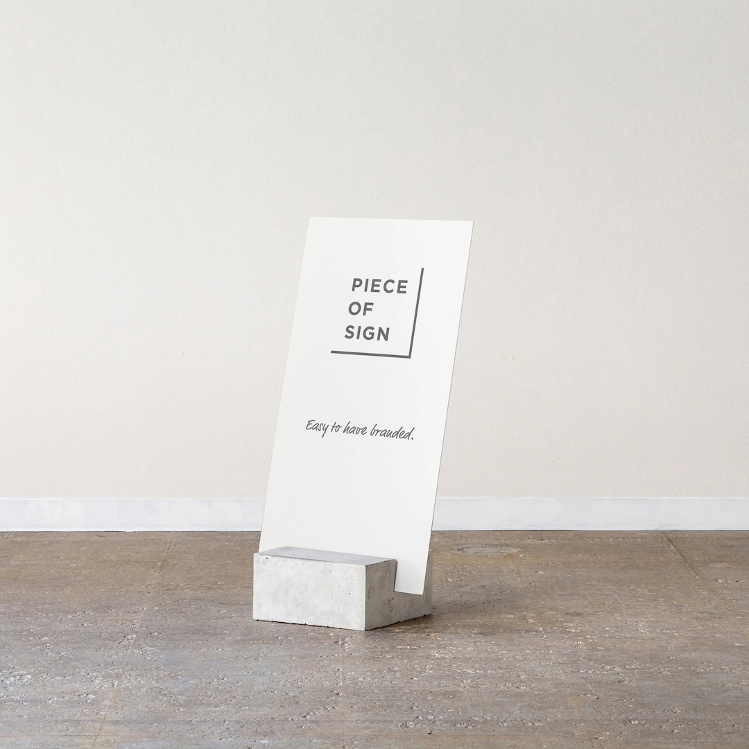 Custom Block & Board Sidewalk Sign Custom Sidewalk Sign, Pavement Sign ...