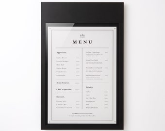 MENU BOX WALLSIGN - magnetic display board for Cafe, Restaurant, Office